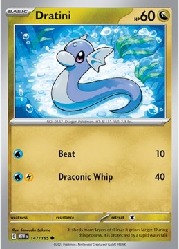 Dratini #147 - Pokemon Scarlet & Violet 151