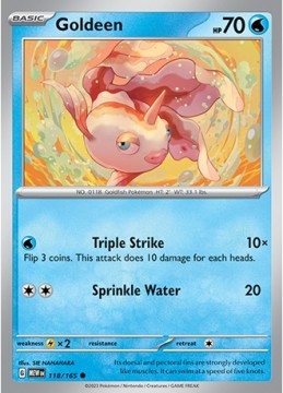 Goldeen REVERSE HOLO #118 - Pokemon Scarlet & Violet 151