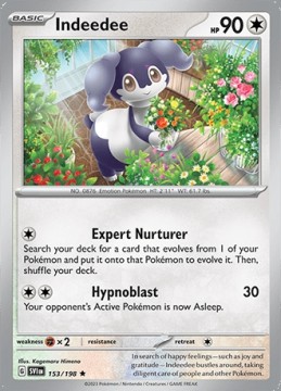 Indeedee REVERSE HOLO #153 - Pokemon Scarlet & Violet 
