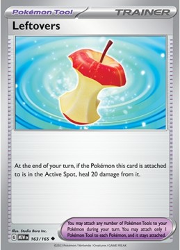 Leftovers REVERSE HOLO #163 - Pokemon Scarlet & Violet 151