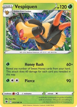 Vespiquen REVERSE HOLO #12 - Pokemon Astral Radiance
