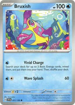 Bruxish REVERSE HOLO #51 - Pokemon Scarlet & Violet