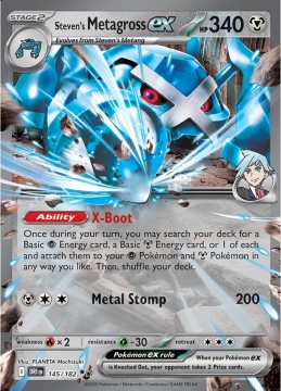Steven's Metagross EX #145 - Pokemon Destined Rivals