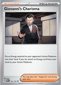 Giovanni's Charisma #161 - Pokemon Scarlet & Violet 151