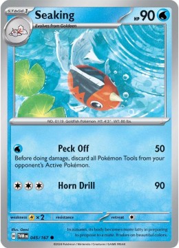 Seaking REVERSE HOLO #45 - Pokemon Twilight Masquerade