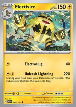 Electivire REVERSE HOLO #47 - Pokemon Stellar Crown
