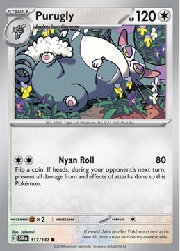 Purugly #117 - Pokemon Stellar Crown