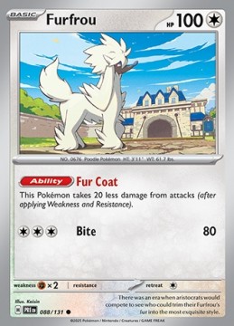 Furfrou #88 - Pokemon Prismatic Evolutions