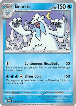 Beartic HOLO #26 - Pokemon Black Bolt