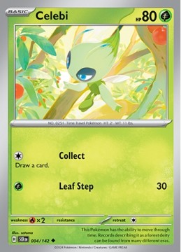 Celebi REVERSE HOLO #4 - Pokemon Stellar Crown