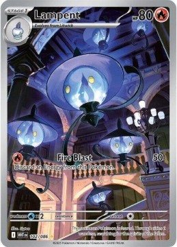 Lampent #102 - Pokemon White Flare
