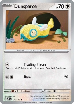 Dunsparce REVERSE HOLO #120 - Pokemon Journey Together
