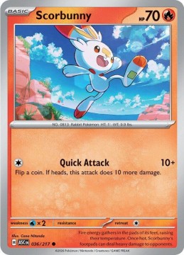 Scorbunny ENERGY PATTERN #36 - Pokemon Ascended Heroes