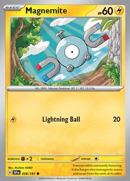 Magnemite REVERSE HOLO #58 - Pokemon Surging Sparks