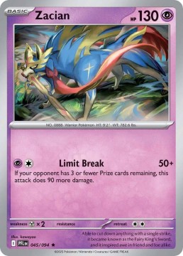 Zacian REVERSE HOLO #45 - Pokemon Phantasmal Flames