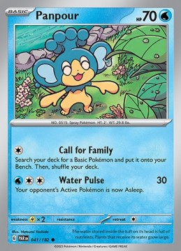 Panpour REVERSE HOLO #41 - Pokemon Paradox Rift