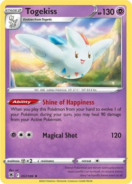 Togekiss REVERSE HOLO #57 - Pokemon Astral Radiance