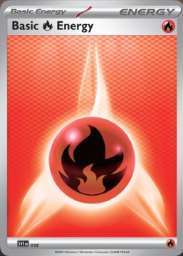 Basic Fire Energy HOLO #18 - Pokemon Scarlet & Violet Energy