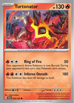 Turtonator #25 - Pokemon Stellar Crown