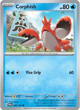 Corphish REVERSE HOLO #47 - Pokemon Twilight Masquerade
