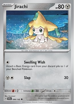 Jirachi REVERSE HOLO #98 - Pokemon Stellar Crown
