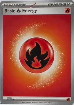Basic Fire Energy HOLO #2 - Pokemon Mega Evolution Energy
