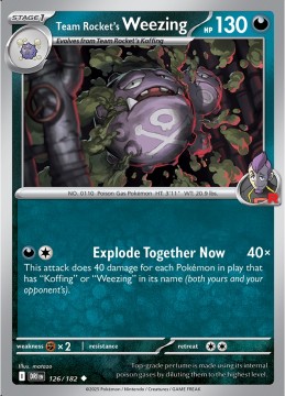 Team Rocket's Weezing #126 - Pokemon Destined Rivals