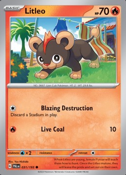 Litleo #31 - Pokemon Paldea Evolved