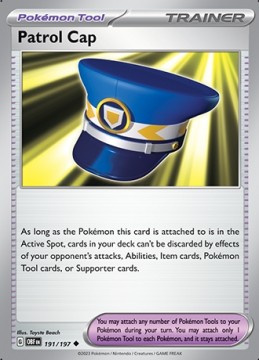 Patrol Cap #191 - Pokemon Obsidian Flames