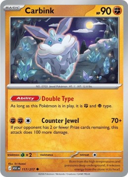 Carbink ENERGY PATTERN #117 - Pokemon Ascended Heroes