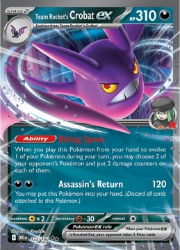 Team Rocket's Crobat EX #122 - Pokemon Destined Rivals