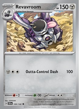 Revavroom REVERSE HOLO #109 - Pokemon Stellar Crown