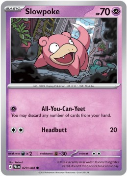 Slowpoke REVERSE HOLO #29 - Pokemon Pitch Black