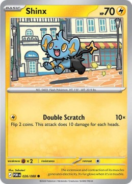Shinx REVERSE HOLO #26 - Pokemon Perfect Order