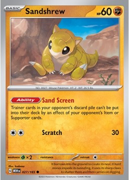 Sandshrew #27 - Pokemon Scarlet & Violet 151