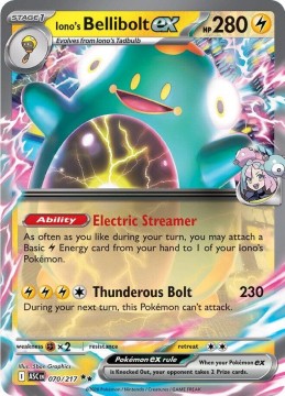 Iono's Bellibolt EX #70 - Pokemon Ascended Heroes