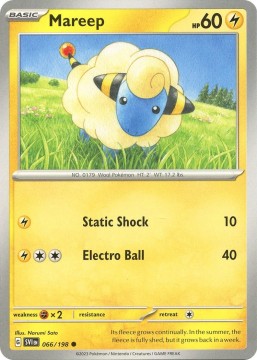 Mareep REVERSE HOLO #66 - Pokemon Scarlet & Violet