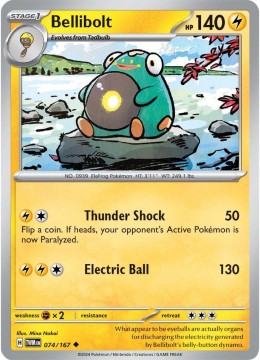 Bellibolt REVERSE HOLO #74 - Pokemon Twilight Masquerade