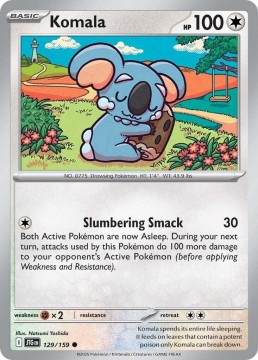 Komala REVERSE HOLO #129 - Pokemon Journey Together