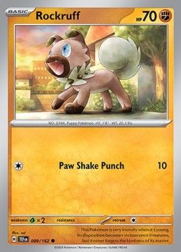 Rockruff #89 - Pokemon Temporal Forces