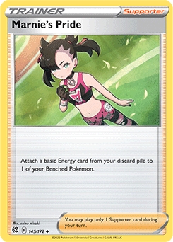 Marnie's Pride REVERSE HOLO #145 - Pokemon Brilliant Stars