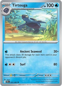 Tirtouga REVERSE HOLO #22 - Pokemon Black Bolt