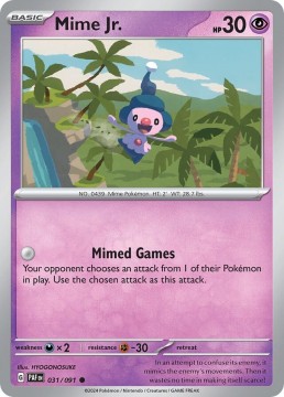 Mime Jr #31 - Pokemon Paldean Fates