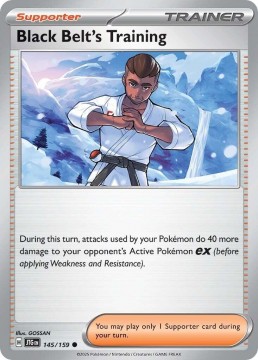 Black Belt's Training REVERSE HOLO #145 - Pokemon Journey Together 