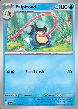 Palpitoad #51 - Pokemon Obsidian Flames