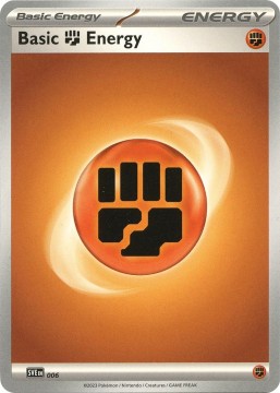 Basic Fighting Energy COSMOS HOLO #6 - Pokemon Scarlet & Violet Energy