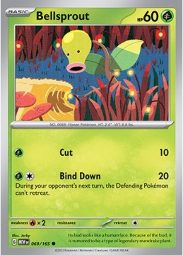 Bellsprout #69 - Pokemon Scarlet & Violet 151