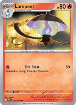 Lampent #17 - Pokemon White Flare