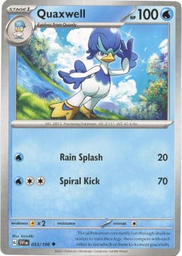 Quaxwell REVERSE HOLO #53 - Pokemon Scarlet & Violet