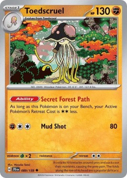 Toedscruel REVERSE HOLO #89 - Pokemon Journey Together